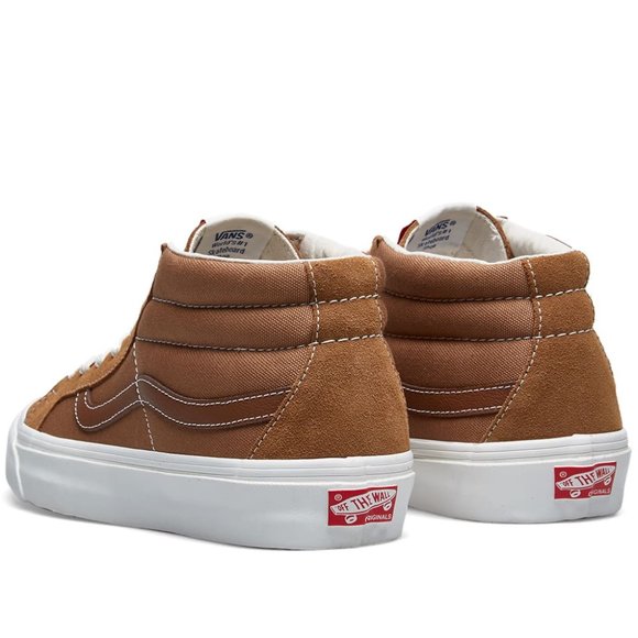Vans Vault Og SK8 LX Mid Skate Shoes Men's Tobacco Brown - Picture 4 of 14